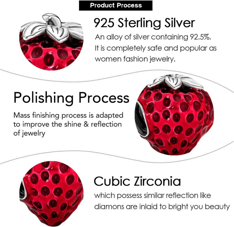 VALGACLS 925 Sterling Silver Family Love Mom Mouse Heart Charms for Bracelets Necklace Valentine's Day Mother's Day Jewelry Charm for Women - Image 5